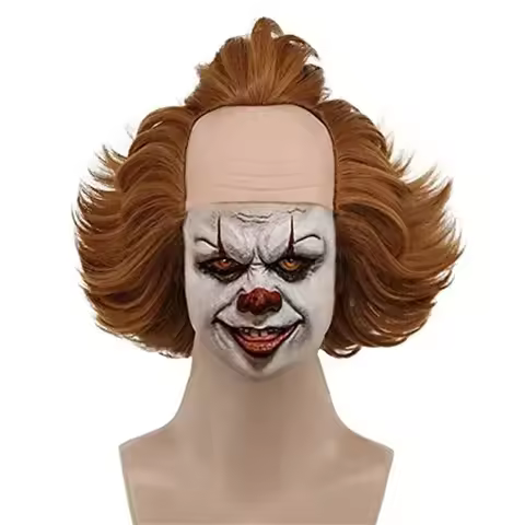Pennywise Joker Wig Terror Film Stephen King's It Role Dress Up Headwear Wig Party Spoof Clothing Ac