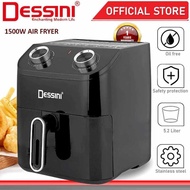 DESSINI ITALY 5.2L Electric Air Fryer Convection Oven Toaster Timer Oil Free Roaster Breakfast