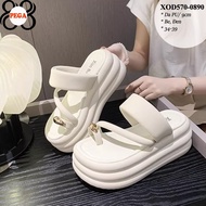 (Worce 1 - 2 Weeks) Cross-Strap Flip-Flop Sandals with Sole 9CM XOD570-0890