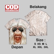 Cool Fullprint Animal face T-Shirt | New AOP animal face T-shirt Front Back