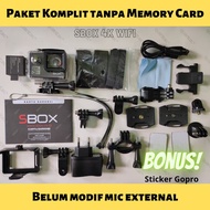 Kogan SBOX 4K Ultra Wifi Sport Cam Action Camera 4K Full HD Modif Mic External Kamera Aksi