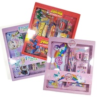 Children's Stationery SET Character Pencil Case Crayon Crayon Ruler Sharpener Eraser Kids Stationary