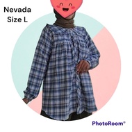 KEMEJA Nevada Flannel Shirt/Contemporary Flannel Shirt/Butterfly Flannel Shirt