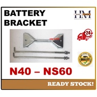 N40 N50 N60 N70 Universal Battery Bracket Set Besi Pengikat Bateri