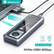 Yottamaster NVMe SSD Enclosure USB4 40Gbps Type C ฮาร์ดไดรฟ์ภายนอก NVMe ใช้งานร่วมกับ Thunderbolt 3/