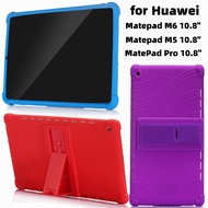 for Huawei MediaPad M6 M5 10.8" Tablet Protective Stand Case Huawei MatePad Pro 10.8" Shockproof Soft Silicon Cover