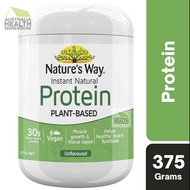 Nature s Way Instant Natural Protein Plant-Based Powder Unflavoured 375g February 2025