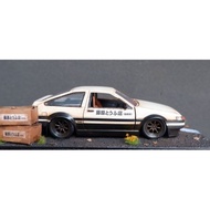 Toyata AE86 compartment, body, chasis, engine for diorama diecast hotwheel tomica garage