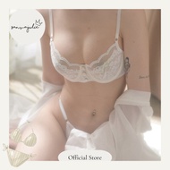 Hotgirl Lingerie Sexy White Mary Women's Underwear Set - No Foam - Unique Design From Sexy HotGirl L