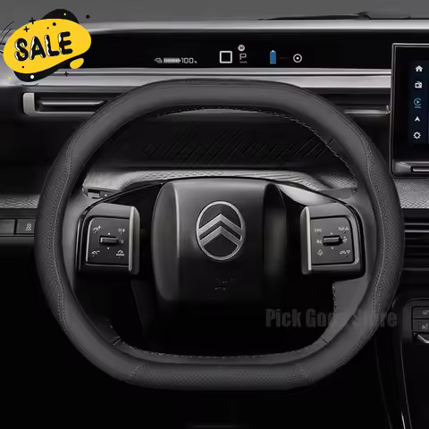 For Citroen Berlingo C5 Aircross C5X C4X C4 Cactus 2024 2025 Double D Leather Non-slip Car Steering 