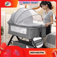 ⭐READY STOCK⭐ COD Baby Cot Bed baby side bed Folding katil baby bed portable crib katil bayi boleh lipat katil baby full set craddle 婴儿床 嬰兒床 搖籃床Crib katil baby newborn katil budak mu