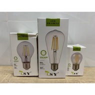 Edison filament imitation led light bulb 4W In Yellow light (G45, A60, ST64)