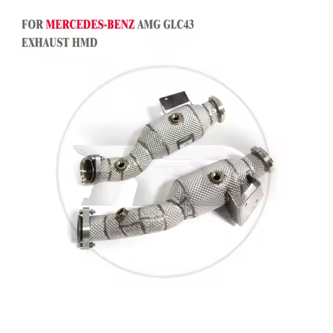 HMD Exhaust pipe High-quality Downpipe for Mercedes Benz AMG GLC43 C43 E43 X253 C253 3.0T with heat