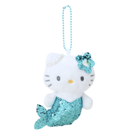 Hello Kitty夢幻閃閃款美人魚掛飾吊飾(藍)