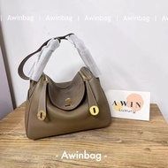 【Awinbag】LINDY19/26/30 togo leather handbag for women Machine sewing gift
