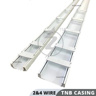 2 & 4 Wire cable PVC TNB CASING / ELECTRICAL PVC CASING with 10pcs of CLIPS