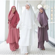 Set Taqwa Suit Hijrah Ironless, Set Haji Umrah by HIJAB GALERIA, Baju Muslimah, Pakaian Haji Umrah