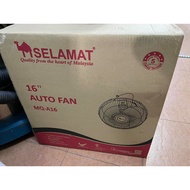 Sirim &amp; Jkr Lulus Selamat Auto Fan MQ-A16 16" Besi Iron Blade 360° Degree Oscillation Function Kipas Syiling Pusing