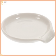 huyisheng  Kitchen Gear Utensils Soup Spoon Holder Fondue Ceramic Household Colander White Ceramics