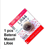 1 LEMBAR BATRE MURAH LR 44 / AG 13 Baterai Maxell LR44 Hearing Aid Battery / Batrai Alat Bantu Dengar / Batrai Jam Kakulator / AG13 LR44 L1154 357 A76 1.55V/ 1 PAPAN /10PCS