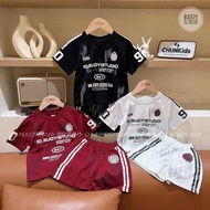 BS571 - BABY cotton clothes SET with 2 stripes with logo ID.SOOYISTUDIO -26803