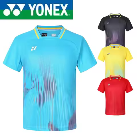 YONEX Badminton Suit Short Sleeved Unisex Quick Drying Sports Training Suit, Sweat Absorbing Badmint
