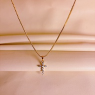 Beautiful Korean Style V0C Cross Necklace, Titanium Cross Necklace, Beautiful Cross Necklace, Gem Cr