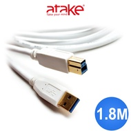 [atake] USB3.0 Type-A To B Printer Transmission Cable (1.8m) Male Adapter Cable/High Speed