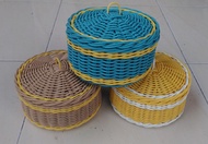 Keranjang Bawang + Tutup Kotak Permen Keranjang Cantik Rak Bumbu Dapur Serbaguna Rak Bawang Tempat W