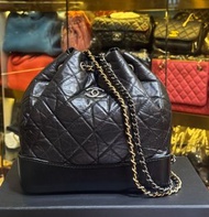 90%新 Chanel Gabrielle  黑色流浪背包 Backpack Black Bag