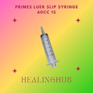 PRIMES LUER SLIP SYRINGE 60ML 1PCS