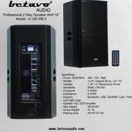 Ready Speaker Aktif 15 Inch Betavo V-150 Wb Ii Spiker Aktif Betavo V