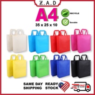 [READY STOCK] 🔥 Non Woven Bag A4 🔥, Shopping Bag A4 Eco Friendly Reusable, Tote Bag  24 HRS SHIP