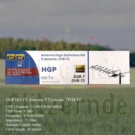 HGP HD TV Antenna 9 Elements, DVB-T2
