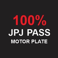 Motor Number Plate 100% JPJ APPROVED  No Plat Motor Timbul Putih 3D Lulus JPJ Pass