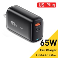 Essager USB Type C Charger GaN Fast Charge Charger 65W QC3.0 PD3.0 USB Charger Cell Phone For IPhone