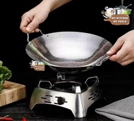 Japanese Stainless Steel Non Stick Wok(22cm-30cm)/Double Handle wok/Snow Flake Wok/ Kuali jepun/ K