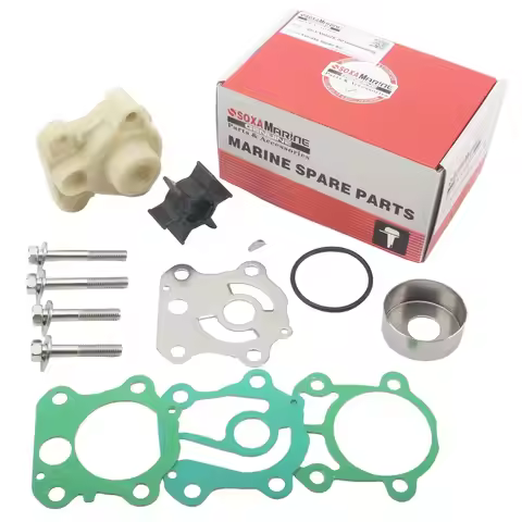 Soxa Marine 6H3-W0078-00 6H3-W0078-02 Water Pump Rebuild Service Kit with Housing for Yamaha 50 60 7