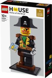 【搖滾吉米】全新 樂高 LOGO 40504 紅鬍子海盜船長 放大樂高人偶 LEGO House 限定絕版
