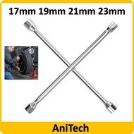 Heavy Duty Tyre Opener Cross Wrench Car Emergency Tyre Change SAE Lug Wrench 17mm, 19mm, 21mm, 23mm spanar pembuka tayar kereta