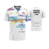 BWF World Championships 2025 Badminton Jersey Whitelining Free Add Name
