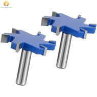 2Pcs Flattening Router Bit 6 Flute Efficient Surfacing Router Bit Rustproof Slab Flattening Router B