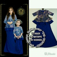 🌺 RAYA 2021 🌺 CFO ROYAL BLUE BIRU BAJU KURUNG PEPLUM RAYA DEWASA S M