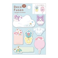 Sanrio - 日本 Sanrio 便利貼 Hello Kitty Kuromi My Melody 貼紙標籤 便利貼 memo 貼紙 平行進口