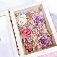 永生花乾燥花相框擺飾 情感紀錄相片花禮