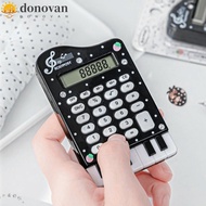 DONOVAN Piano Shape Calculator, ABS Portable Mini Calculator, Cute Musical Note Printed Lightweight 