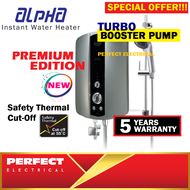 Alpha VIZZ98EP TURBO BOOSTER PUMP Instant Shower Water Heater VIZZ 98EP with Extra Safety ELCB (5 Years Warranty)