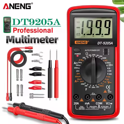 ANENG DT9205A Digital Profesional Multimeter AC/DC Voltage Current Test Capacitance NCV Resistance O