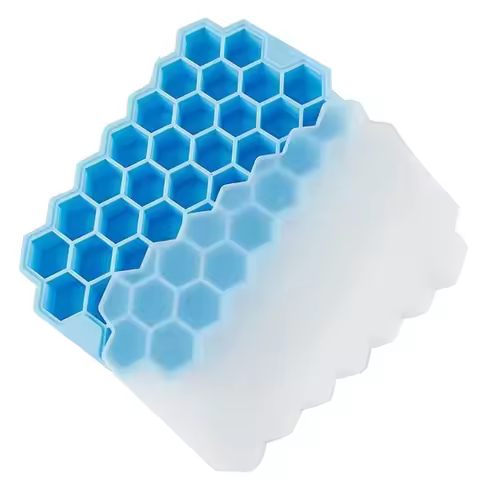 A84Z-Ice Maker Honeycomb Box Ice Cream Tools Ice Jelly Juice Food Mold Whiskey Cocktail Accessories 