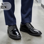 รองเท้าคัทชูผู้ชาย รุ่น C2N หนังขัดมันเกรดพรีเมี่ยม พื้นยาง ถูกระเบียบ by Srichaigroup
